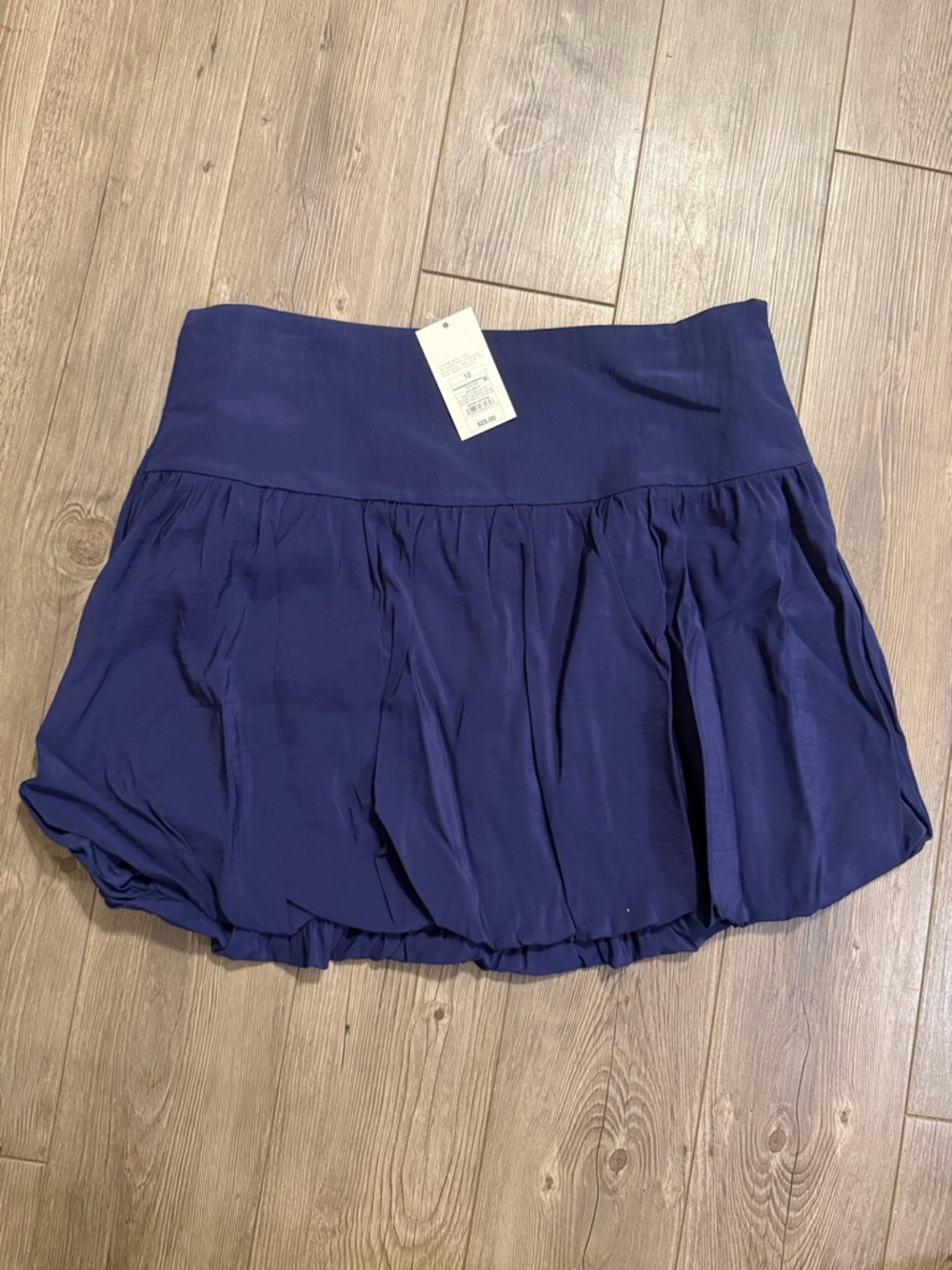 a new day Navy Blue Bubble Mini Skirt
